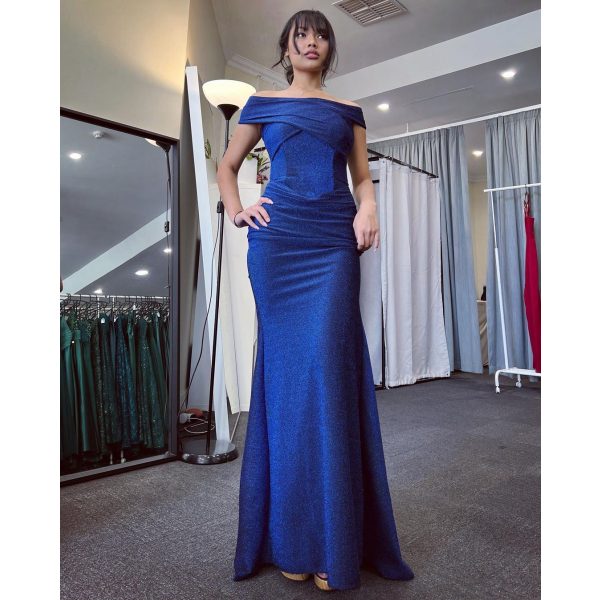756 – QYN Faye Navy Blue Dress