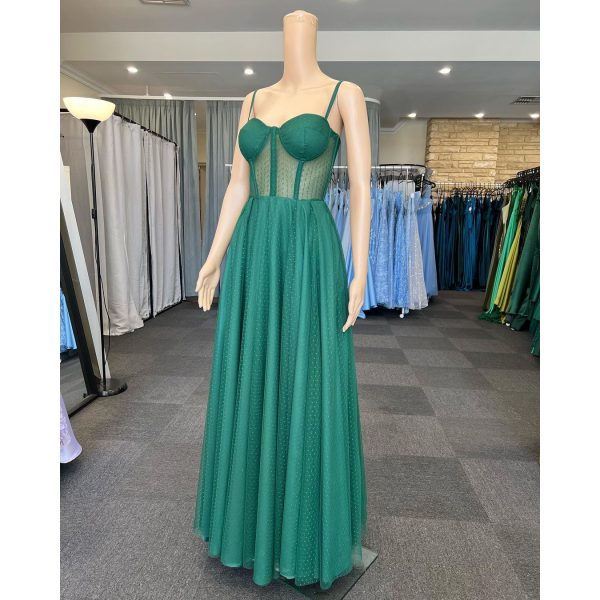 845 – QYN Lina Green Gown