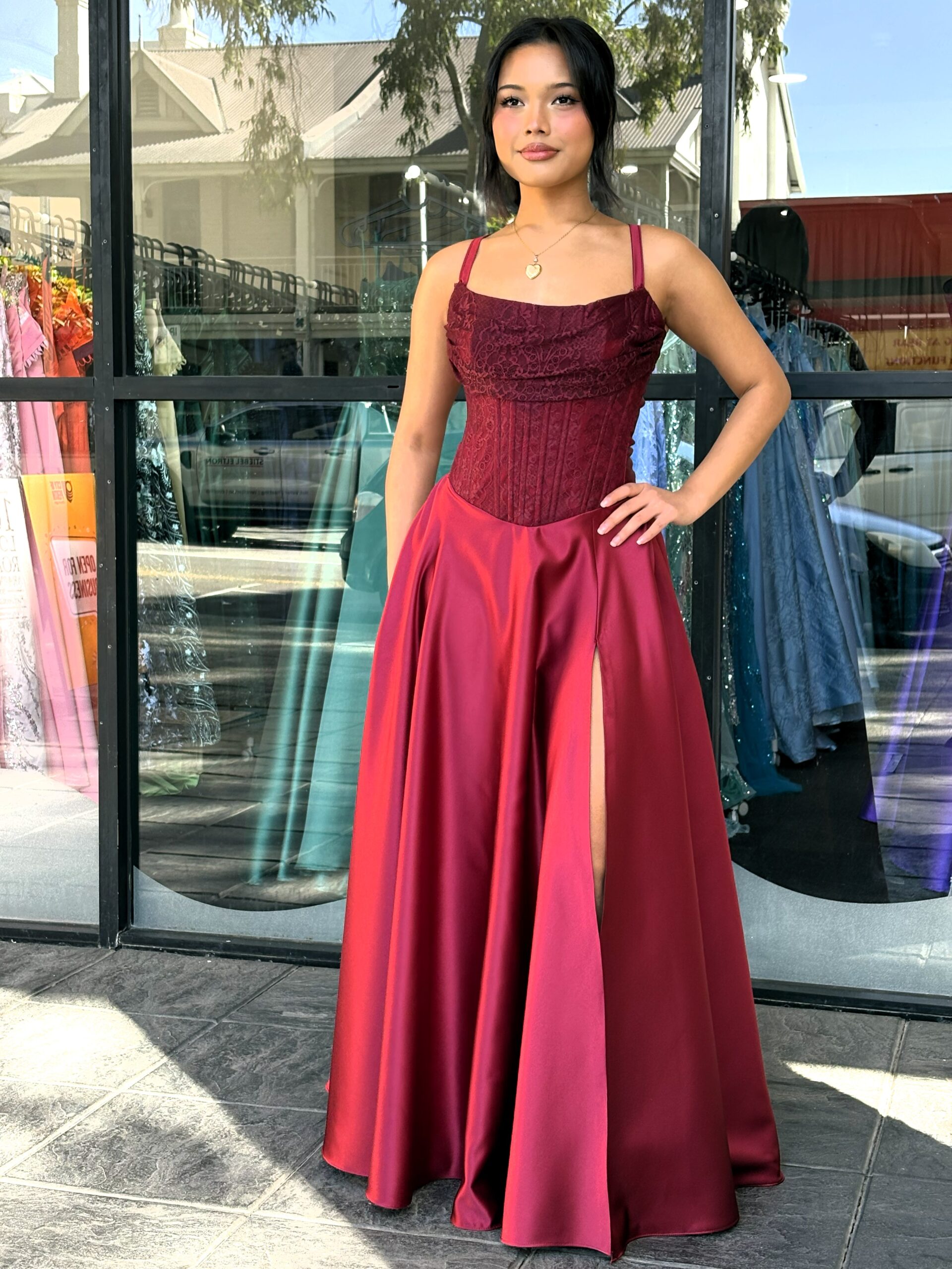 Y745 – QYN Laverne Paige Red Gown Y745 – QYN Laverne Paige Red Gown