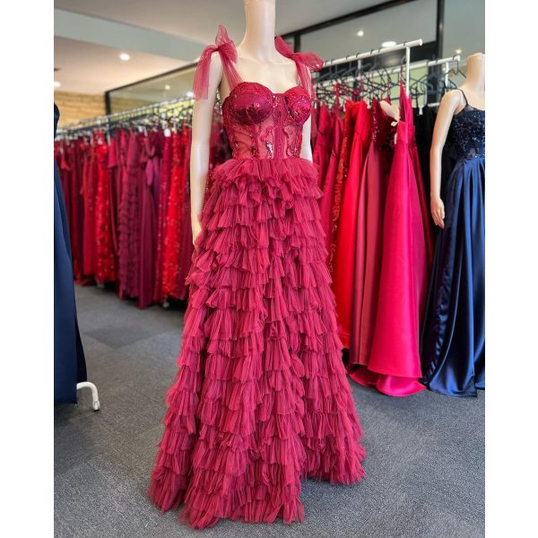 Q395 – QYN Mara Red Gown
