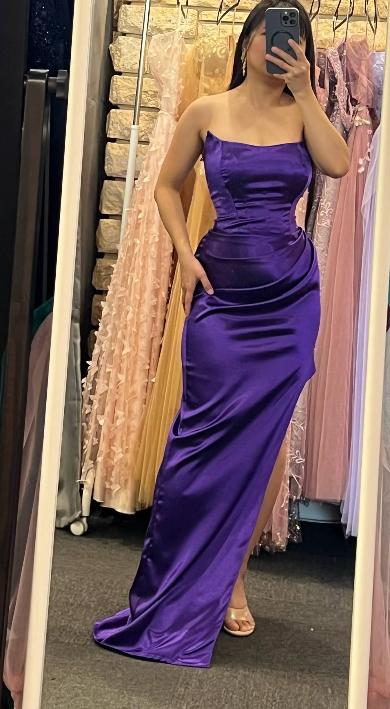 Q628 - QYN Selena Violet Dress | QYN designer dress hire Q628 - QYN Selena Violet Dress | QYN designer dress hire