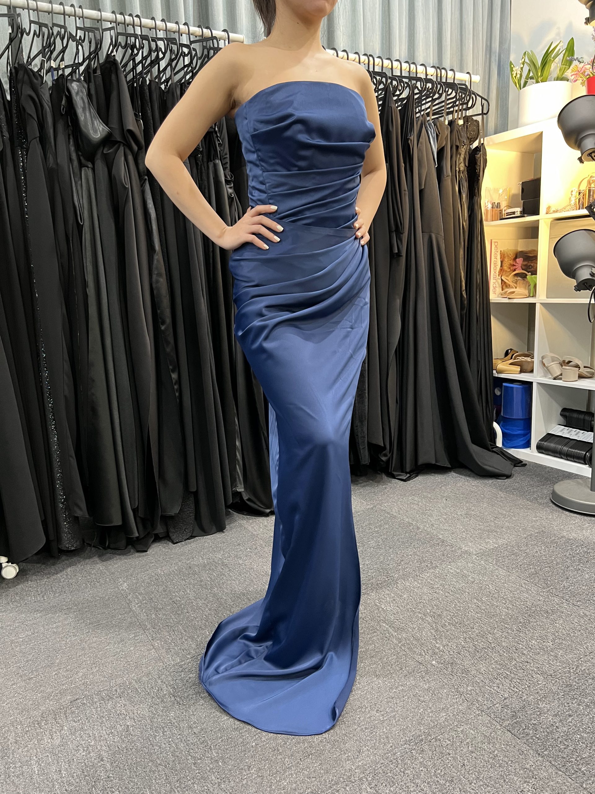 Q985 - QYN Amiri Blue Gown | QYN designer dress hire Q985 - QYN Amiri Blue Gown | QYN designer dress hire