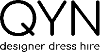 QYN designer dress hire