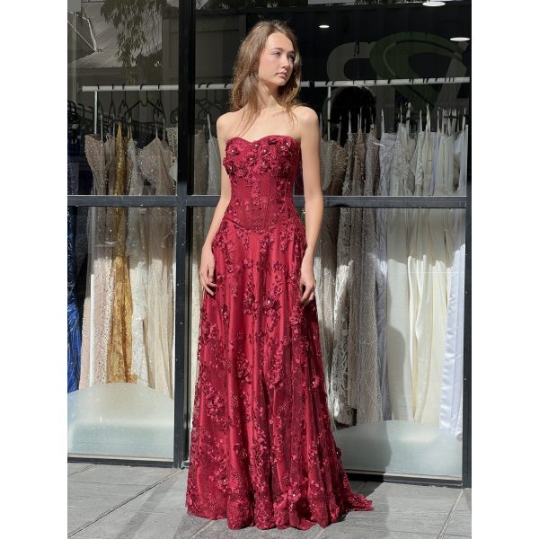 Y474 – QYN Nadia Marley Red Gown