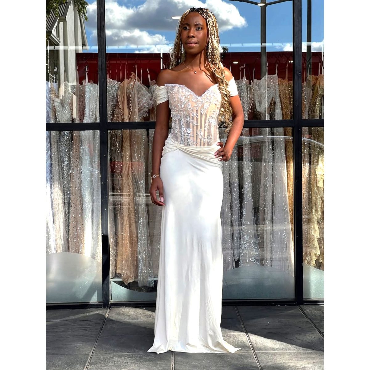 qyn designer dress hire Y408 - QYN Royalty Gown