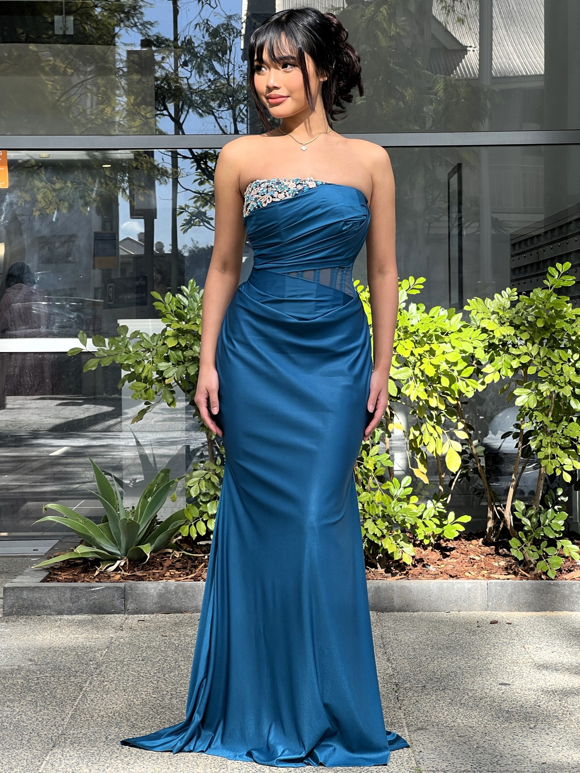 Y564 – QYN Averie Wynter Blue Gown Y564 – QYN Averie Wynter Blue Gown