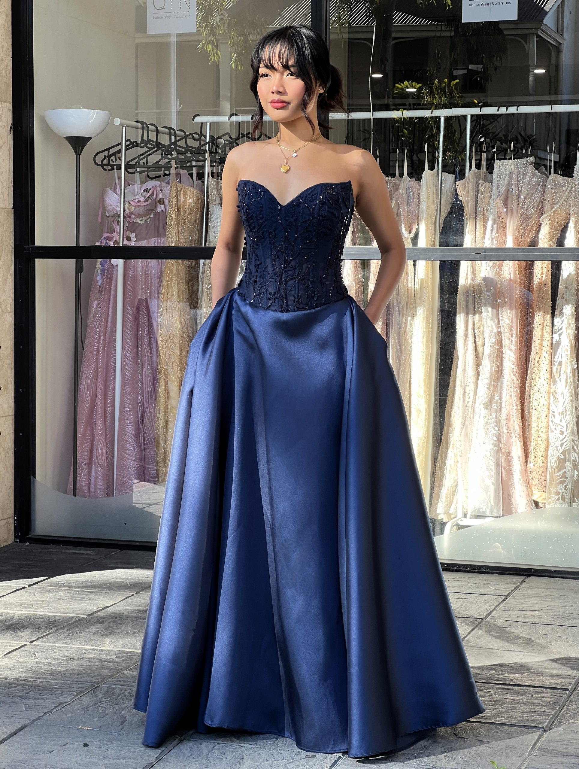 Y569 – QYN Chelsea Lily Blue Gown Y569 – QYN Chelsea Lily Blue Gown