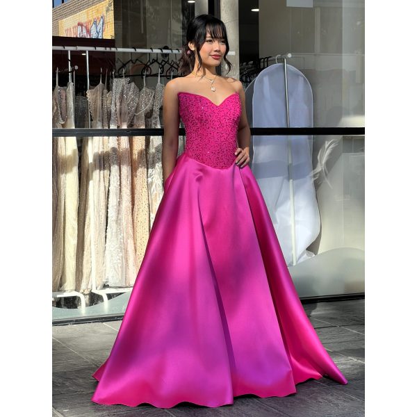 Y572 – QYN Desiree Carolina Pink Gown