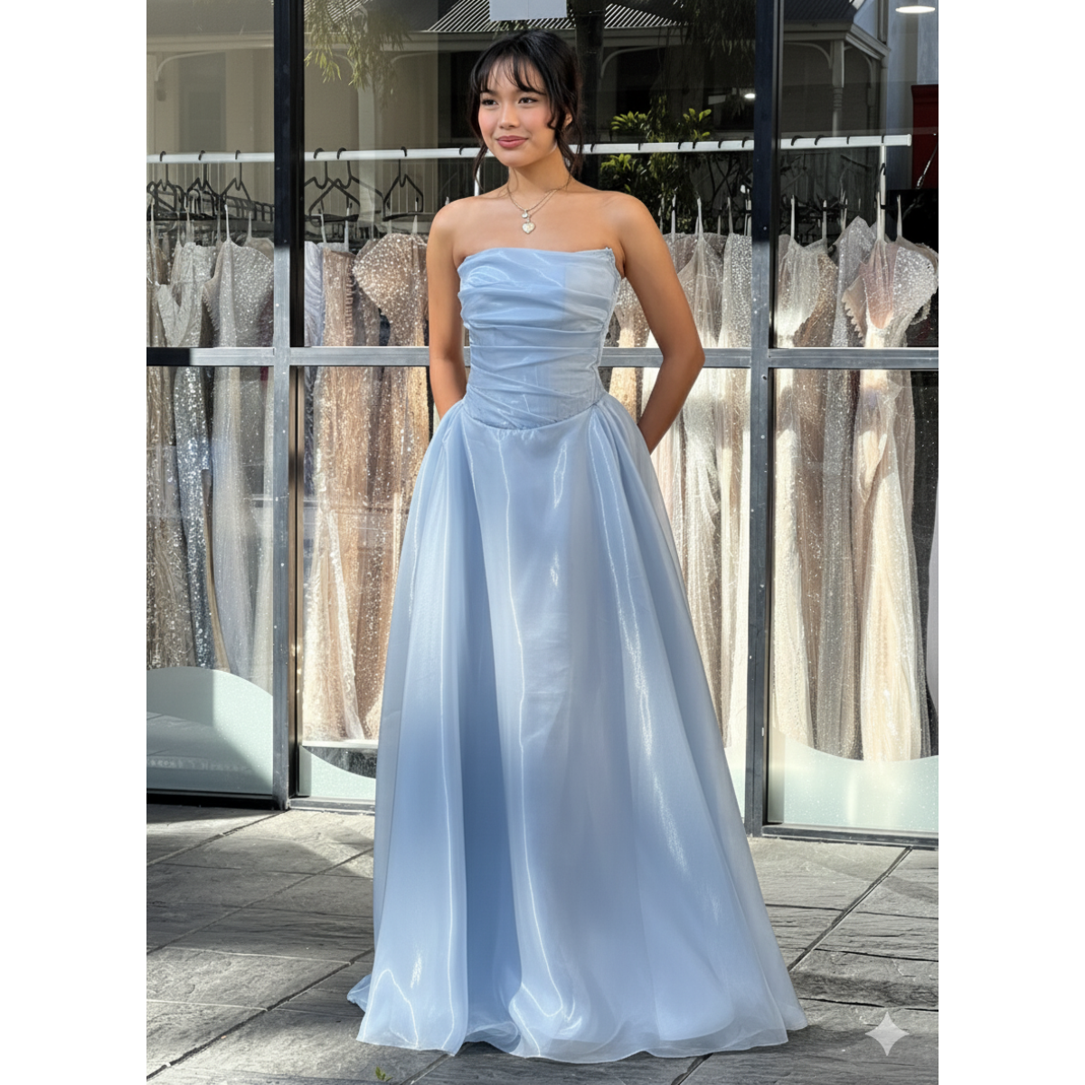 princess polly baby blue dress Designer Light Blue Dresses: Maxi, Midi, Formal main image 0