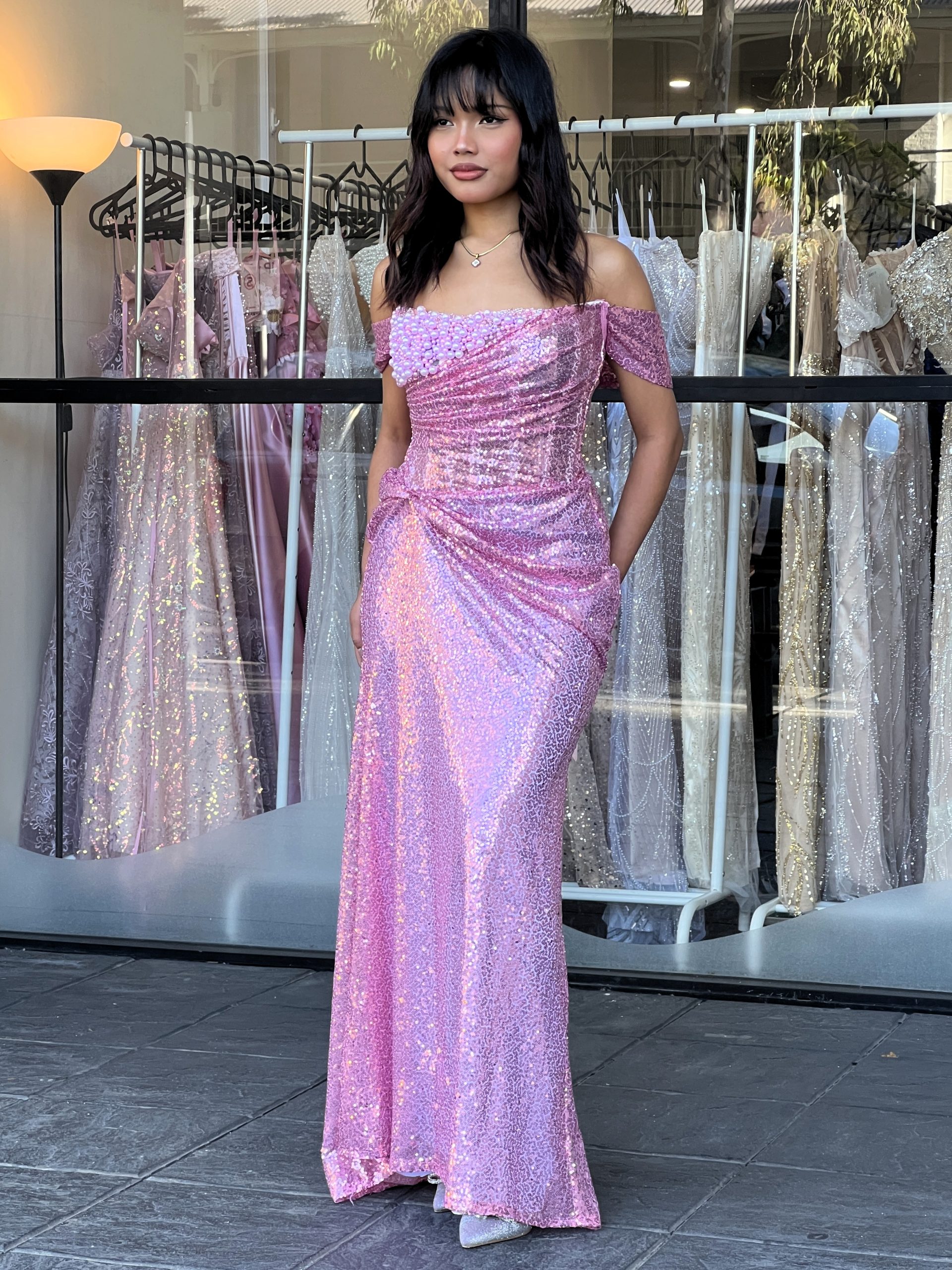 Y619 – QYN Nola Ainsley Pink Gown Y619 – QYN Nola Ainsley Pink Gown