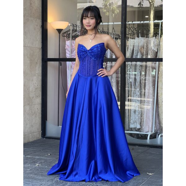 Y629 - QYN Yvonne Mila Blue Gown