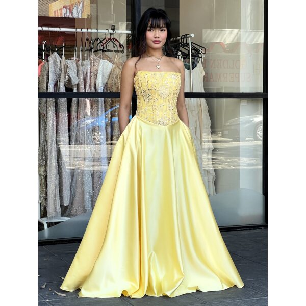 Y630 - QYN Miranda Evie Yellow Gown