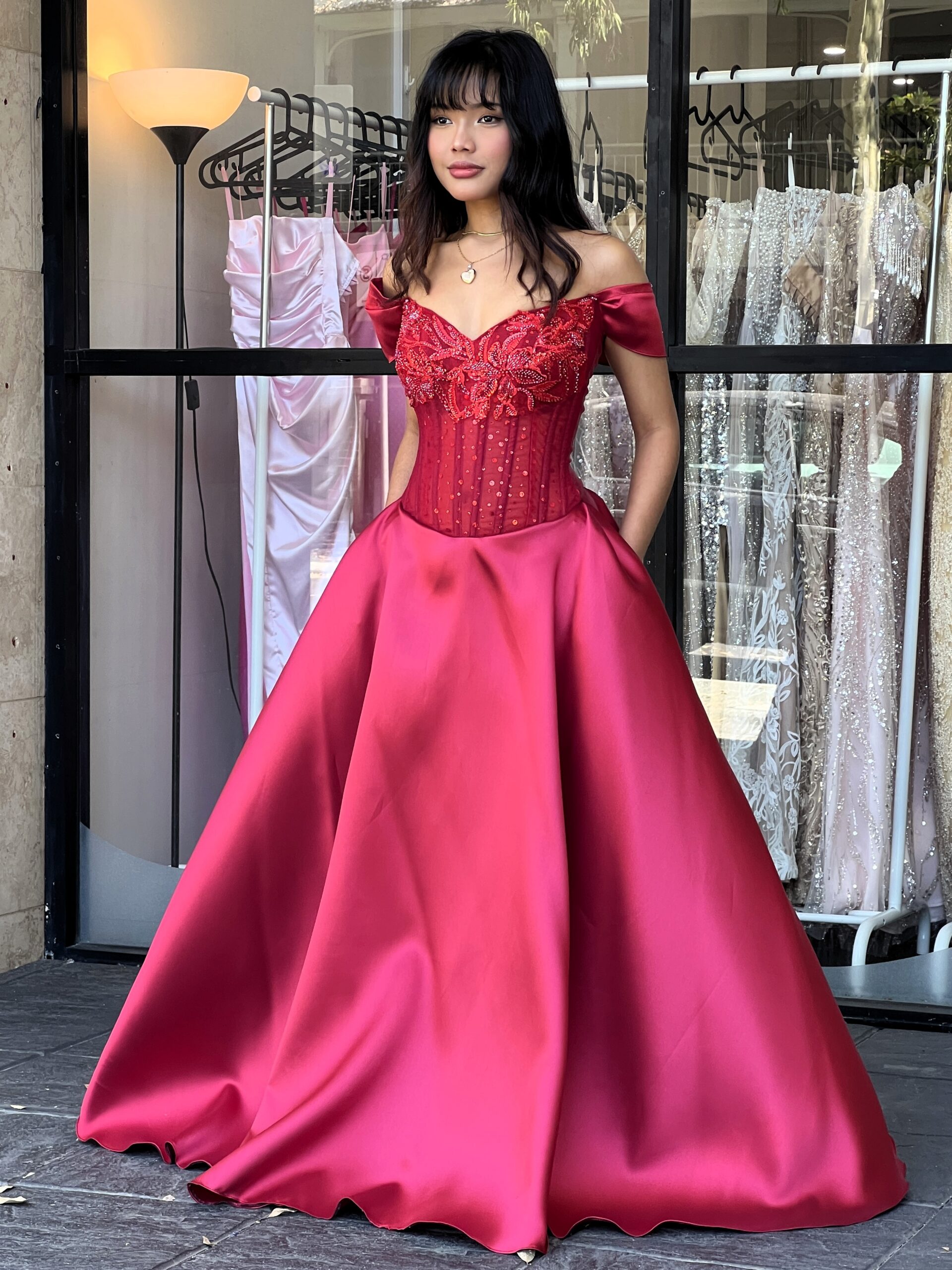 Y632 – QYN Cecelia Laney Red Gown Y632 – QYN Cecelia Laney Red Gown