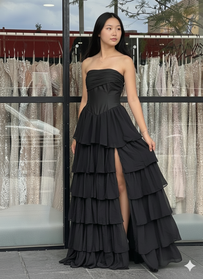 Y649 – QYN Giana Lily Black Gown Y649 – QYN Giana Lily Black Gown