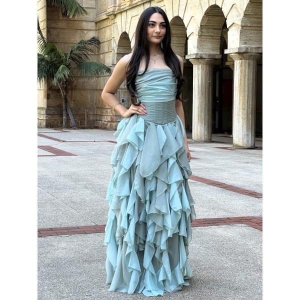 Y652 - QYN Tiffinay Mabel Green Gown
