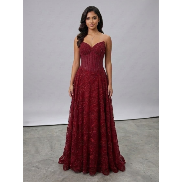 Y662 - QYN Ada Grace Red Gown