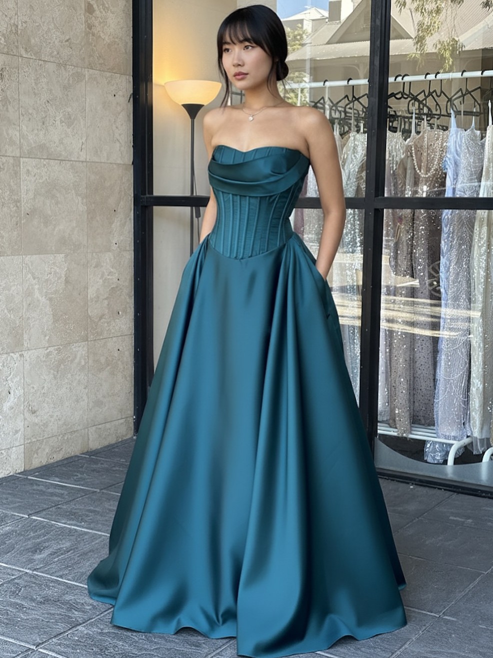 Y664 – QYN Nicolette Blaire Blue Gown Y664 – QYN Nicolette Blaire Blue Gown
