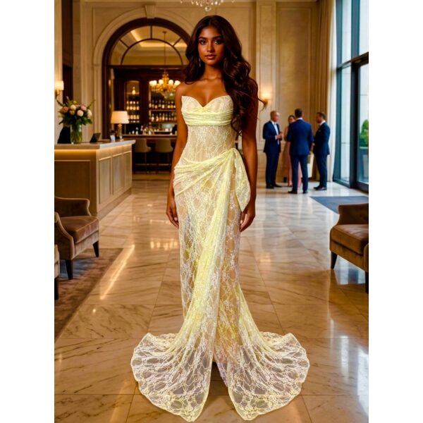 Y691 - QYN Aria Serenity Yellow Gown