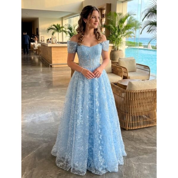 Y705 - QYN Karen Ivana Baby Blue Gown