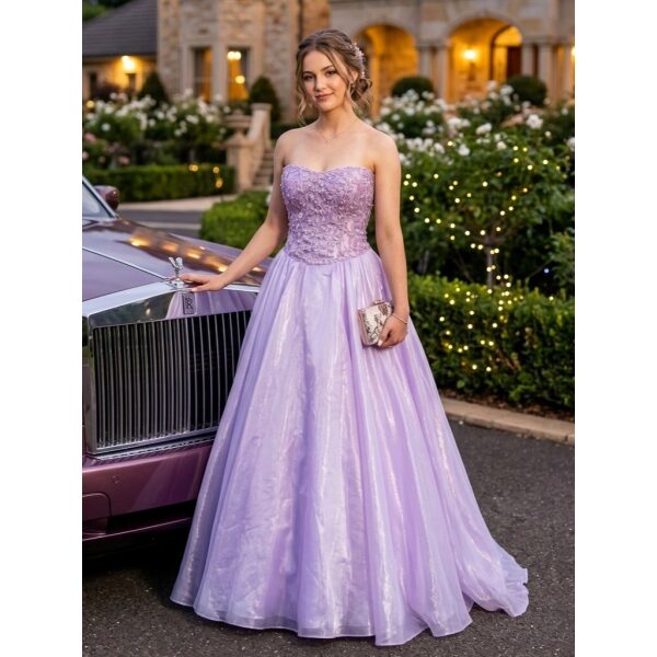 Y706 - QYN Kristen Malvina Violet Gown