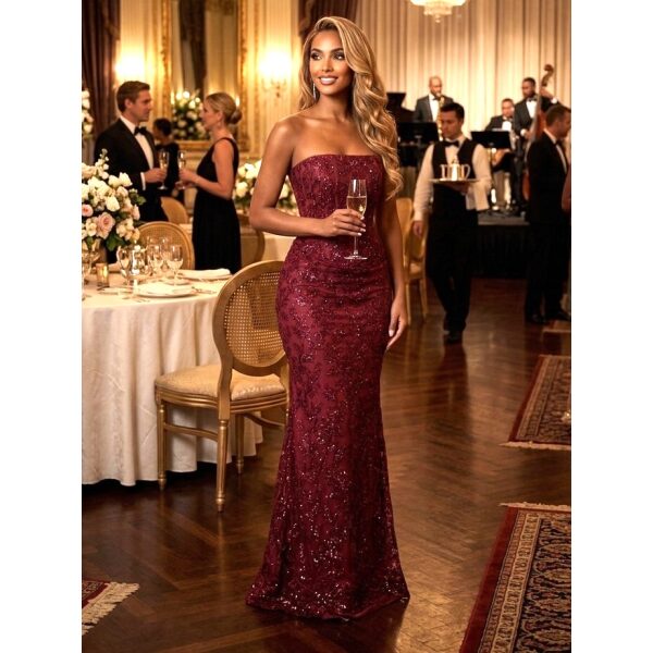 Y715 - QYN Aurora Cassidy Red Gown