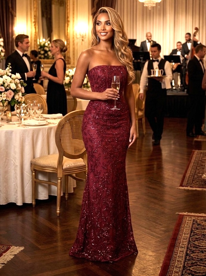 Y715 – QYN Aurora Cassidy Red Gown Y715 – QYN Aurora Cassidy Red Gown