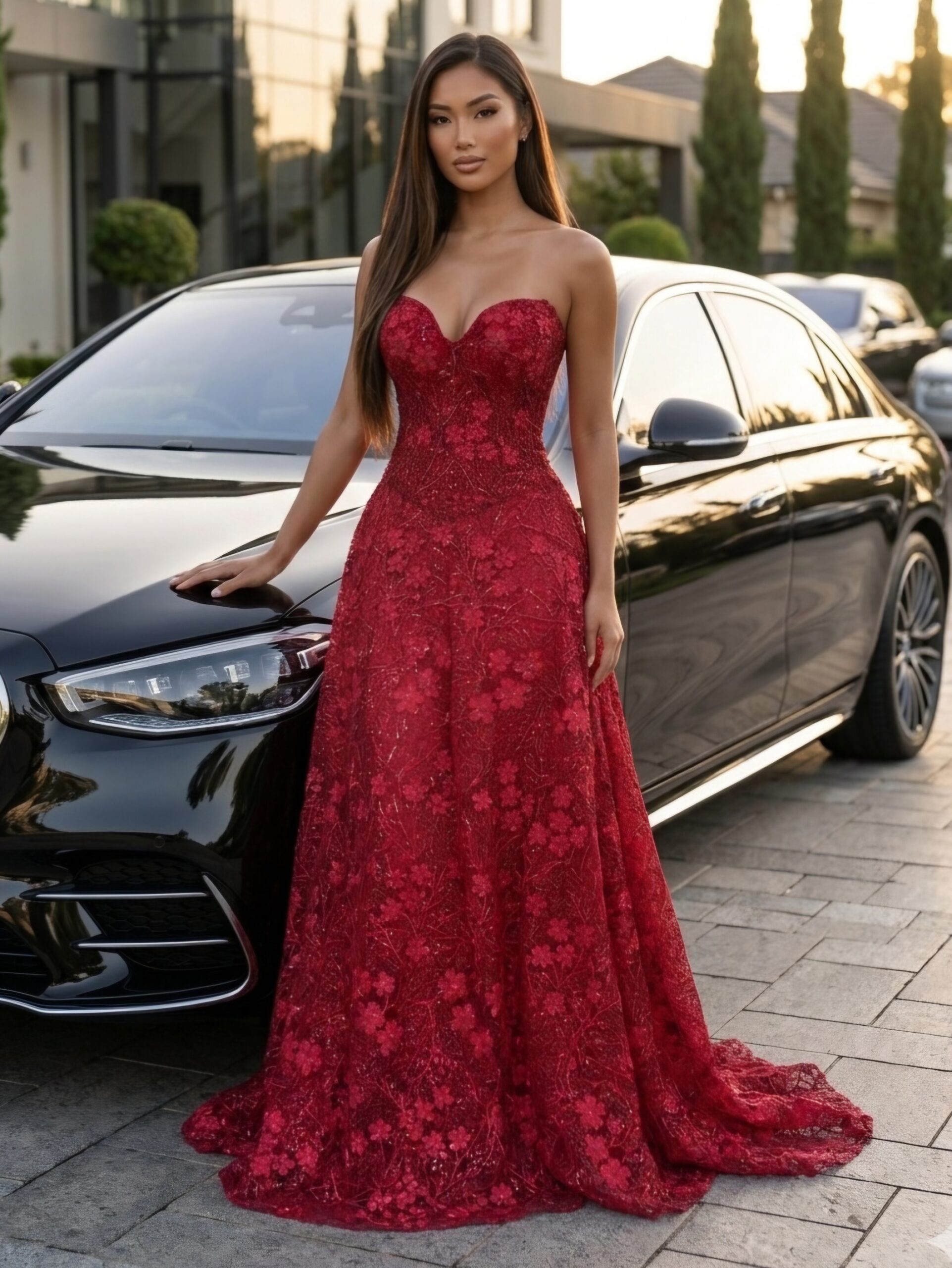 Y734 – QYN Evelynn Chandler Red Gown Y734 – QYN Evelynn Chandler Red Gown