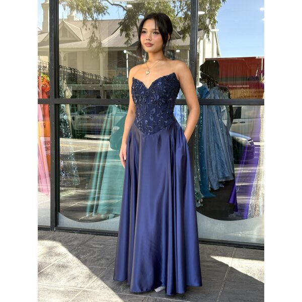 Y741 - QYN Bree Karolina Blue Gown
