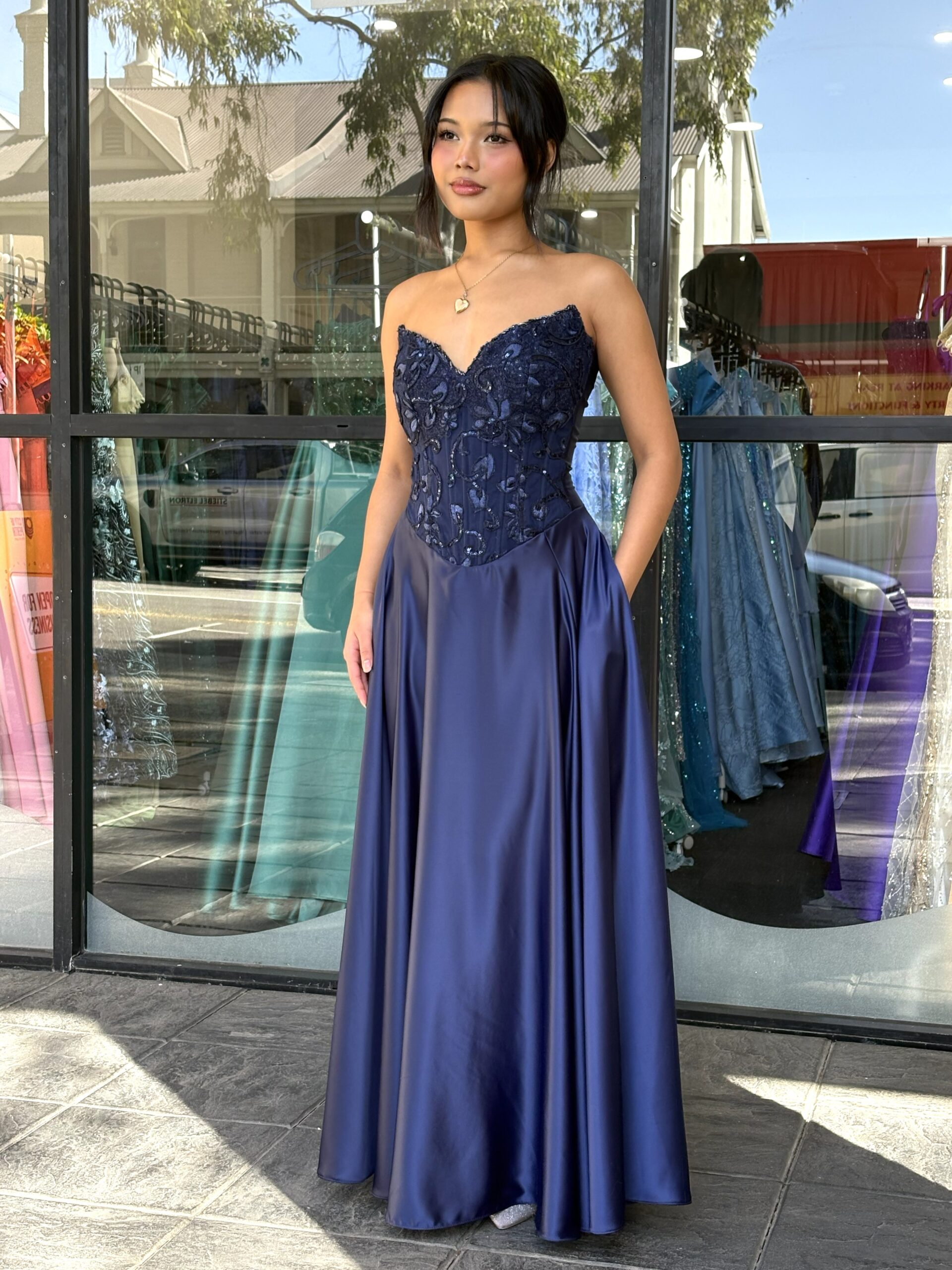 Y741 – QYN Bree Karolina Blue Gown Y741 – QYN Bree Karolina Blue Gown