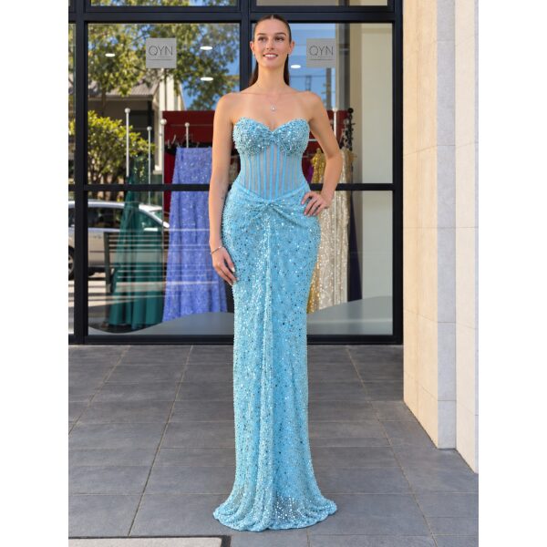 Y777 - QYN Philippa Lexi Blue Gown