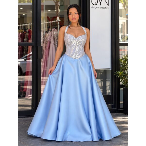 Y782 - QYN Indiana Winter Light Blue Gown